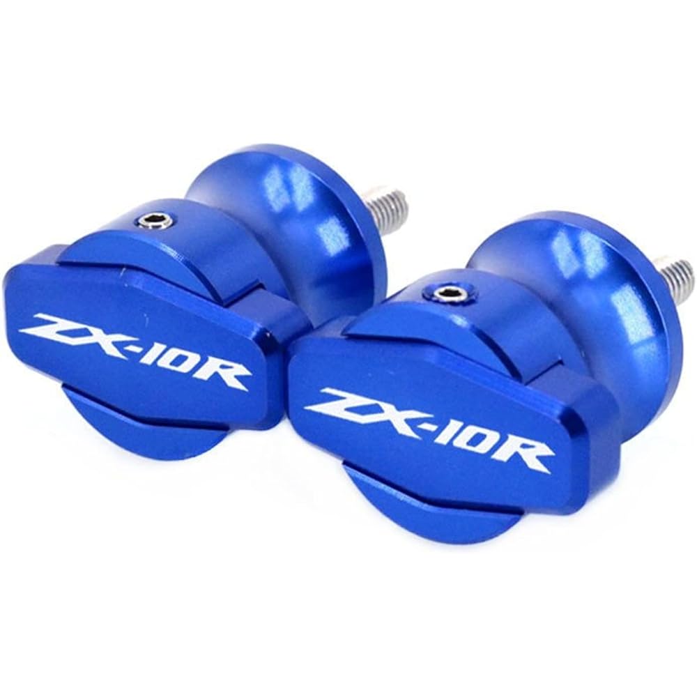 Stand Screw Slider Motorcycle Frame Bracket Screw Slider Rear Rocker Spool Slider is perfect for Kawasaki Ninja ZX-6RZX-10RZX-14R ZX6R ZX10R ZX14R ZX 6R 10R (Color: Blue)