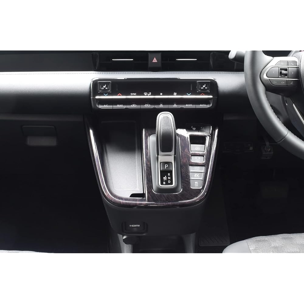 SecondStage Toyota Noah Voxy 90 Series NOAH VOXY Shift Panel for Electro Shift Matic Black Wood Grain II T676KW2