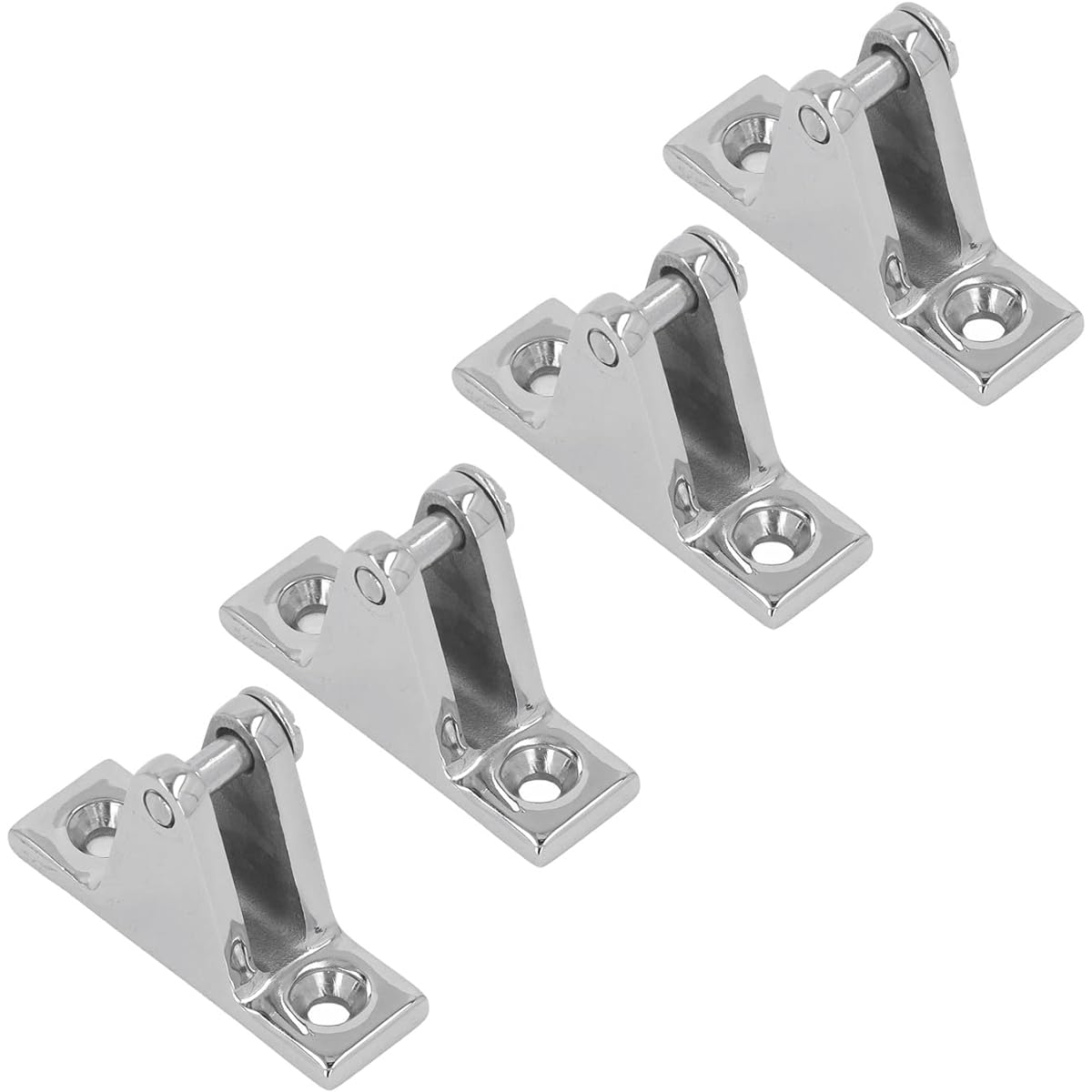 Deck Hinge 4 Pieces Deck Hinge for Boat 316 Stainless Steel Top Mounting Hardware Awning Fixation Accessories