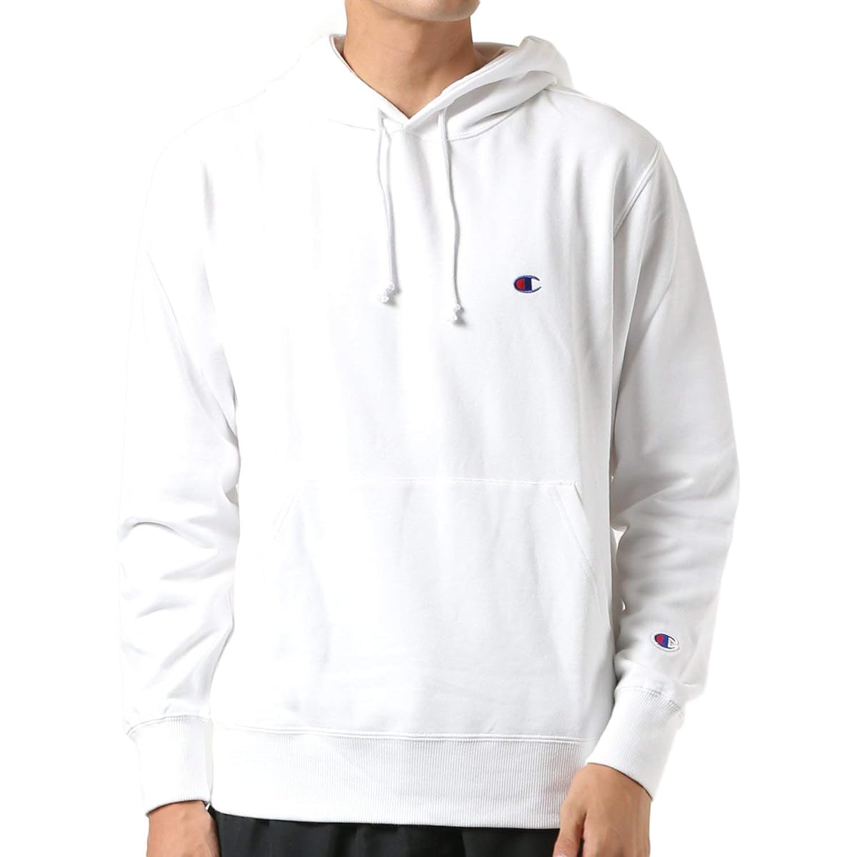 [Champion] (Old Model) Hoodie Sweatshirt Fleece Standard One Point Logo Hooded Sweatshirt C3-C118 Men's
