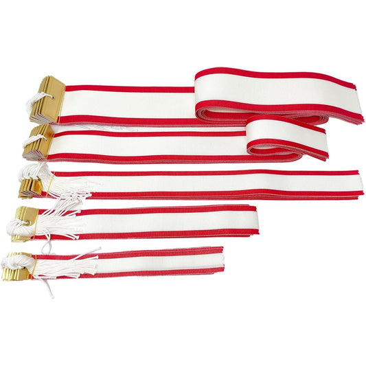 [Set item] GOLD SHACHI Red and white pennant Various sizes Ribbon to record the winner on the trophy/winner cup Resin processed