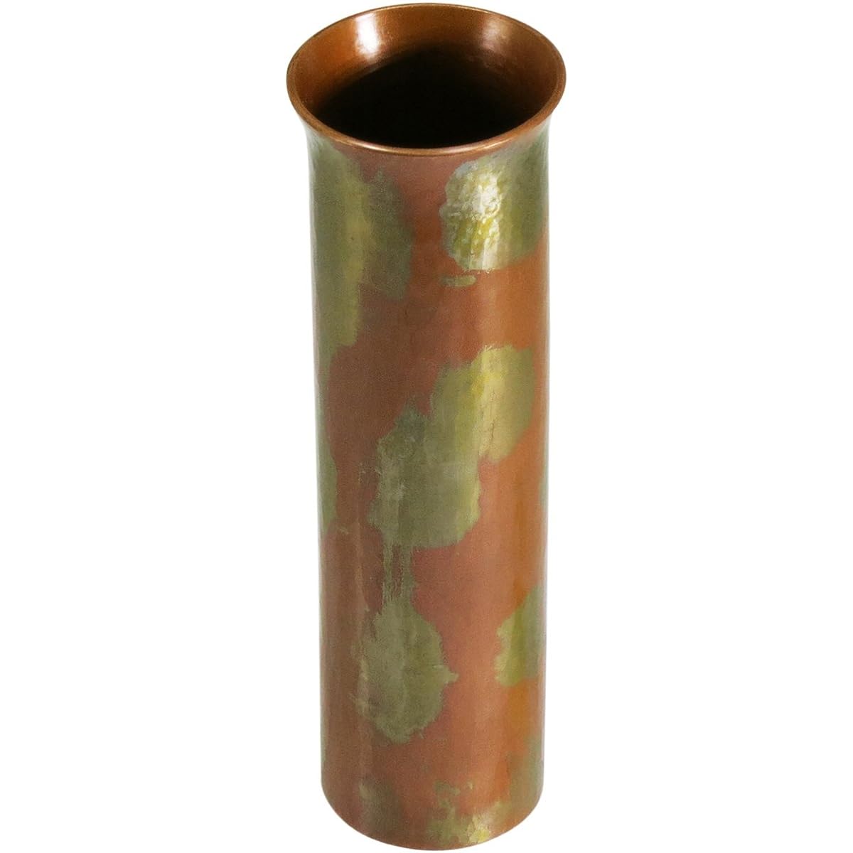 Shimakurado Flower Vase, Wide Mouth, Mixed Metal, Small