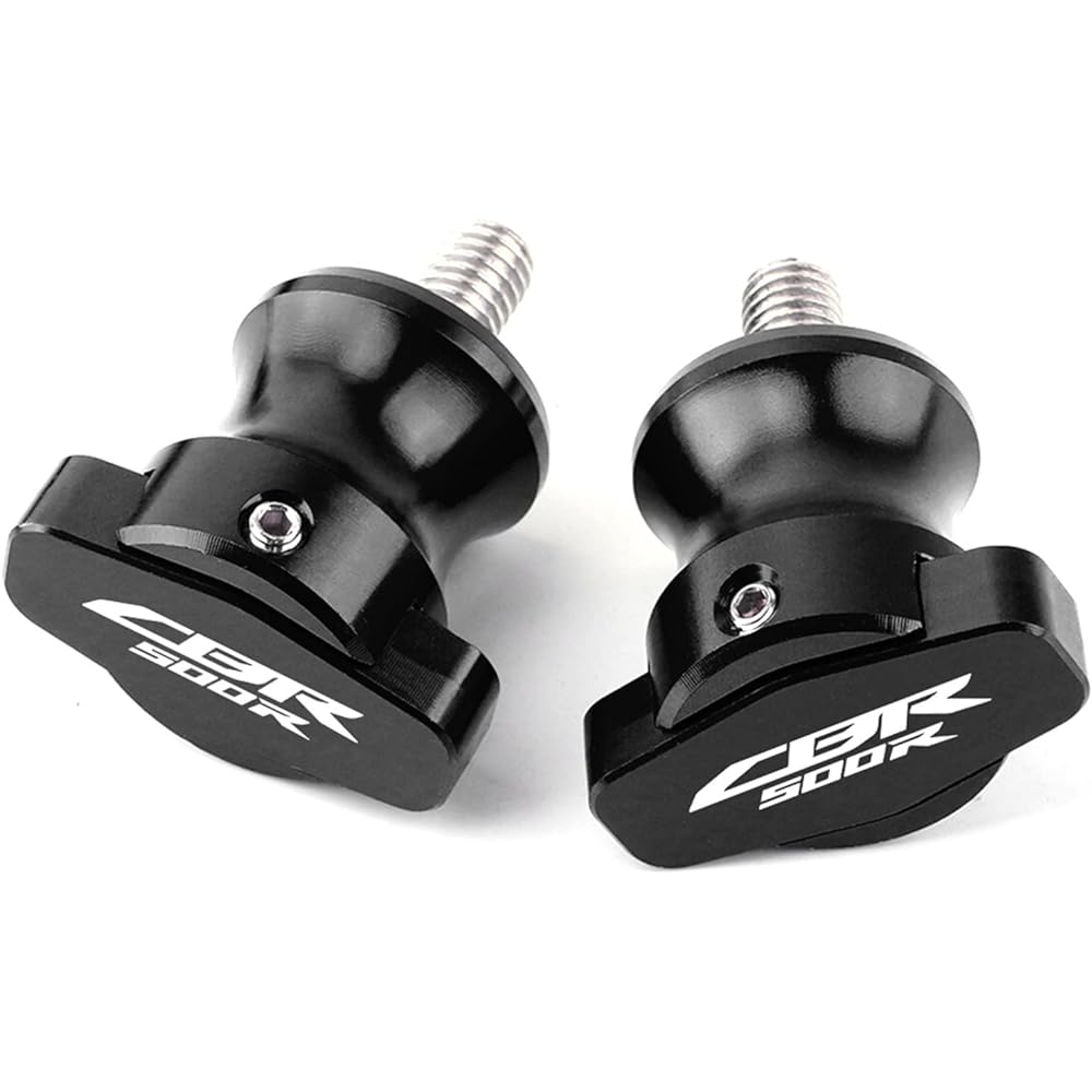 Stand Screw Slider Motorcycle Frame Stand 8MM Screw Slider Swing Arm Spool Slider Suitable for Honda CBR500R CBR 500 R 2013 2014 2015 2016 2017 2018 (Color: Black)
