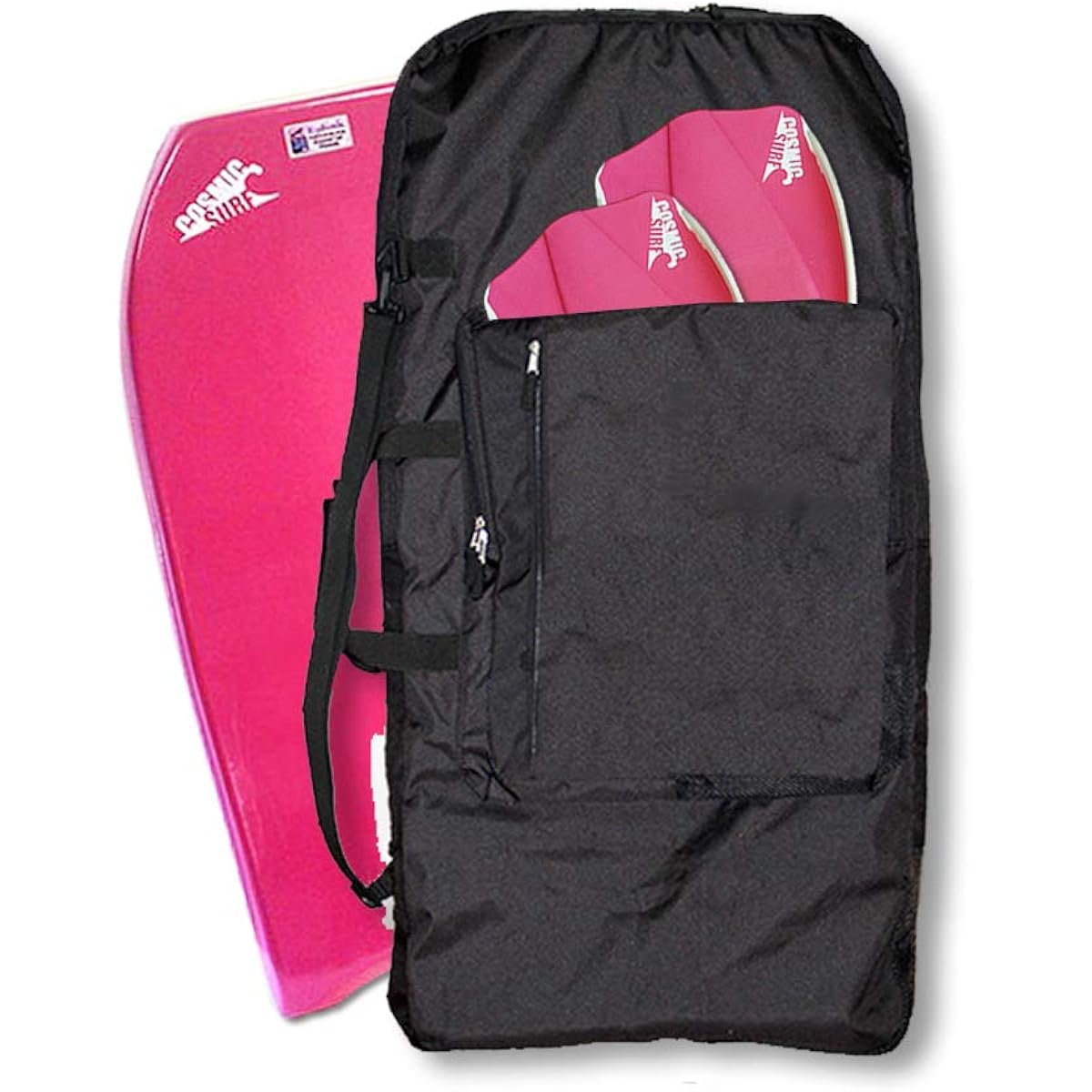cosmic Cosmic Surf Body Board Soft Case 42 Inch Plain Black 3WAY Specification BB Case Body Board Case