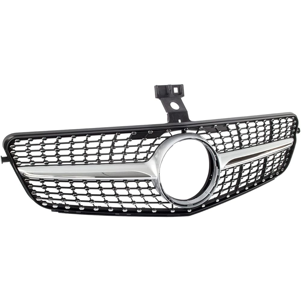 KARPAL Diamond Grill Grill 2008-2014 Mercedes-Benz W204 C Class C250 C350 Silver