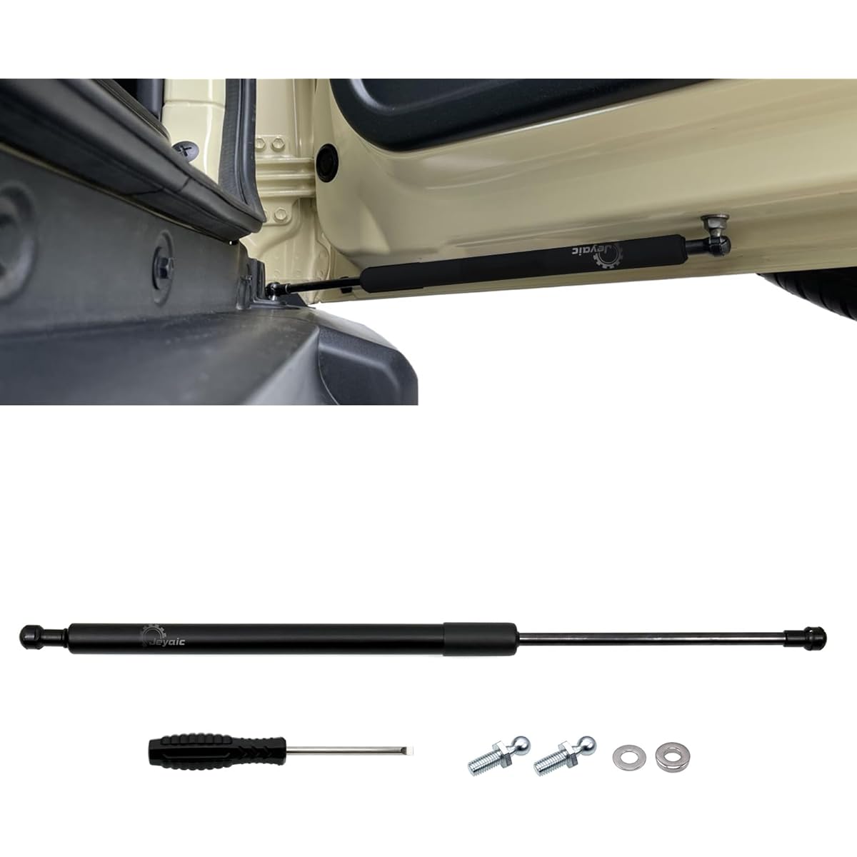 Jeyaic RV Freestop Door Opener, Back Door Damper, Jimny (JB23/64)/Jimny Sierra (JB43/74), Suzuki Jimny Backdoor Balancer, Compatible with Vehicle Inspection, Genuine Replacement, Support Damper,