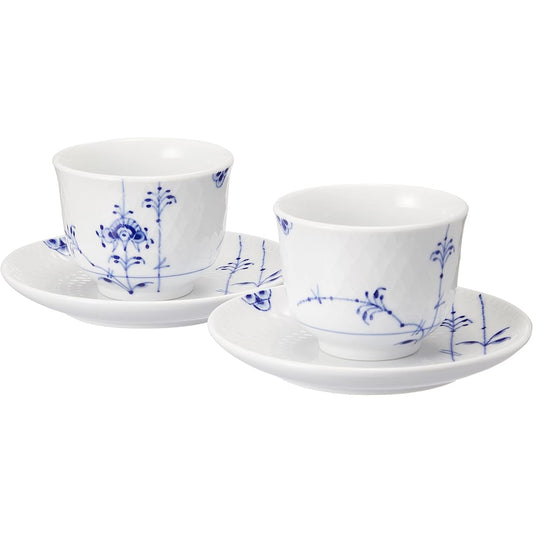 [Regular Imported Product] Royal Copenhagen Blue Palmette Tea Set Pair Wedding Gift Present 1017410
