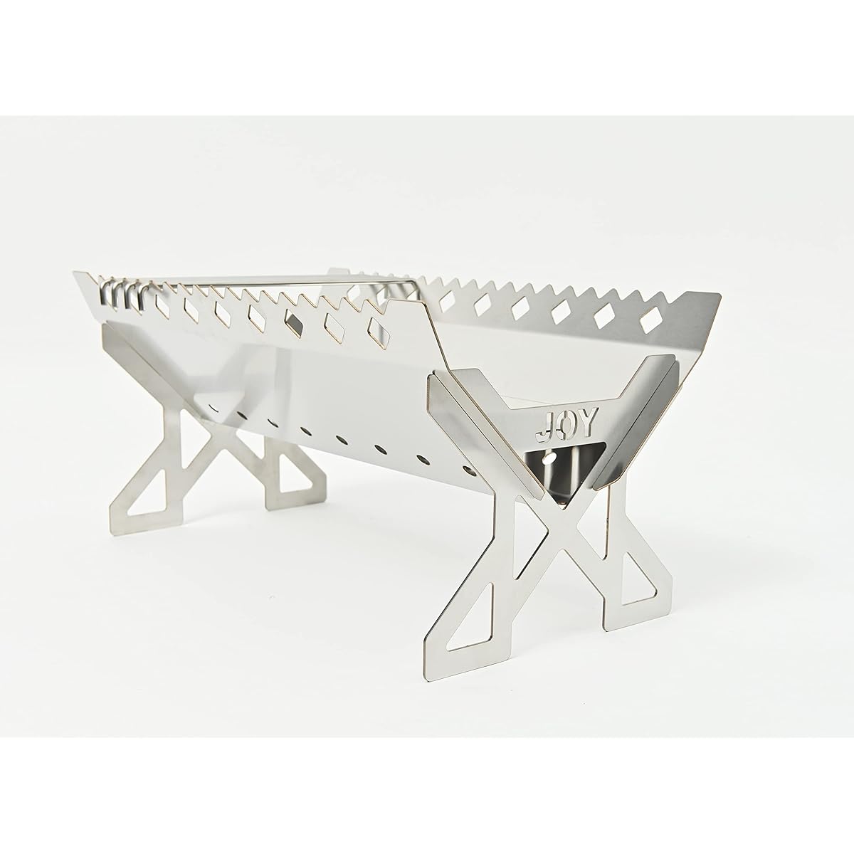 [Joyfactory] JOY Stainless Steel Bonfire Stand [IS-13] NEW Model <2023 Renewal> Made in Japan Storage Bag/Trivet Stick/Rostle Included Assembly Type Compact Width 44cm Wide Type BBQ Barbecue Stove Smart Grill Fire Grill Cooking Bonfire Stand Bonfire Outd