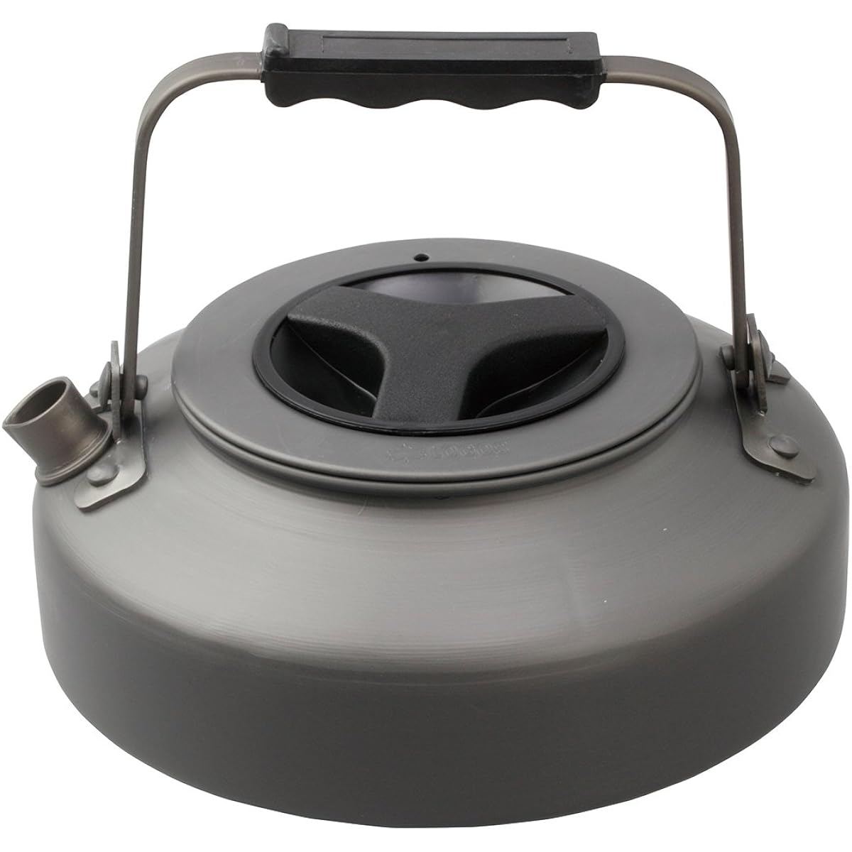 Logos The Kettle 750ml Flat Aluminum Scratch-resistant Hard Anodized 81210301 Black
