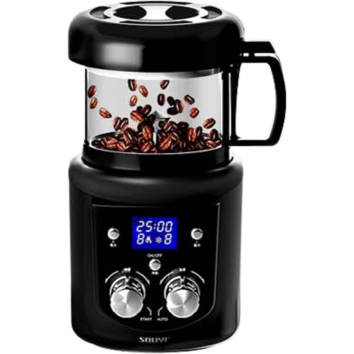 Authentic Coffee, Raw Bean Roaster, Coffee Roaster, No Unevenness, Automatic Cooling Function, Shallow Roasting, Deep Roasting, You Can Visually Enjoy Roasting Raw Beans At Home, Freshly Roasted Beans