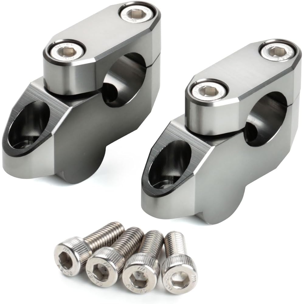 ZETA Bar Rise Kit for Standard Diameter Bar (22.2mm) 20mm Offset 26mm Up Titanium Color ZE53-0526