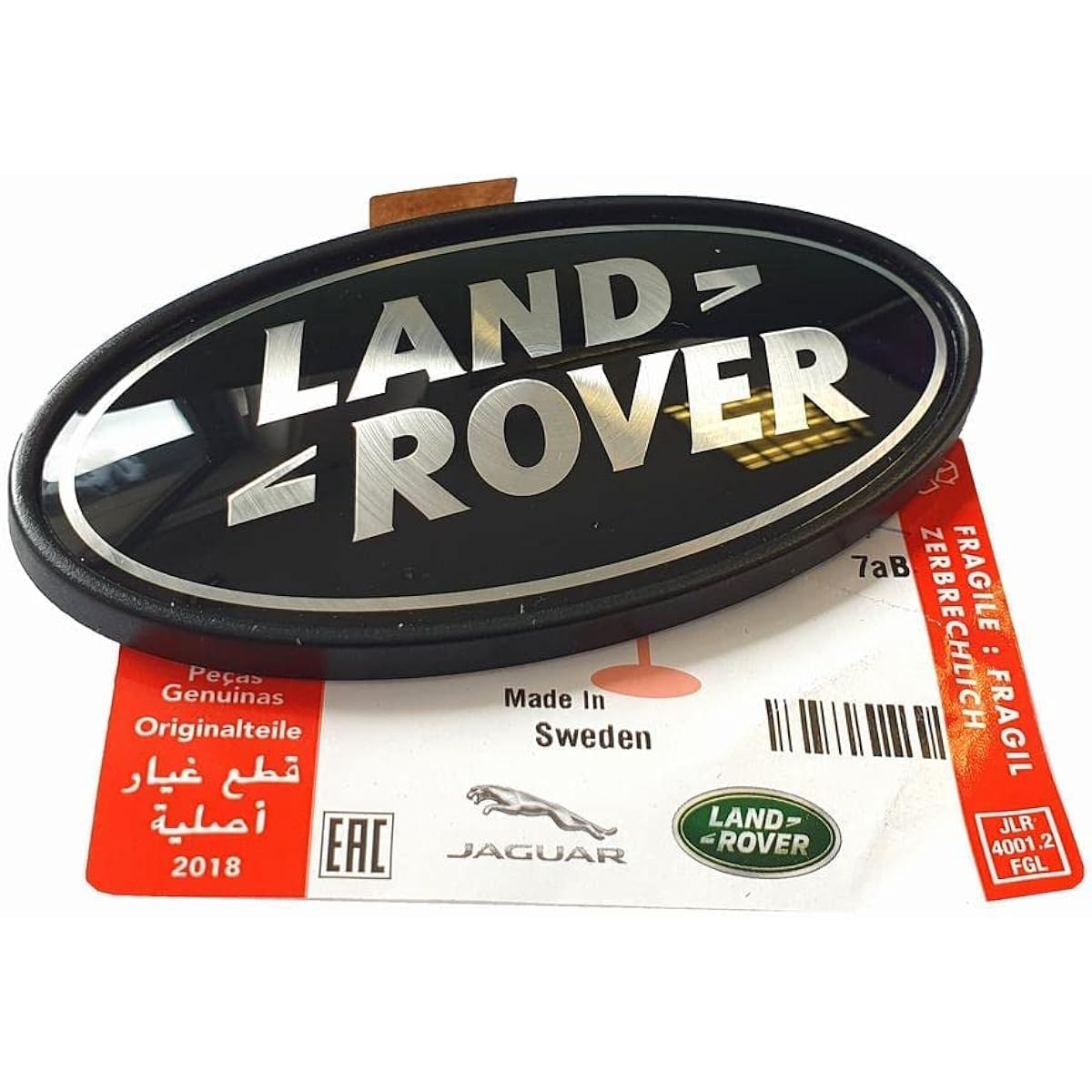 EUROACTIVE RANGE ROVER EVOQUE Black & Silver 3.5 inch Emblem Bagged Pair SUPERCHARGED OEM