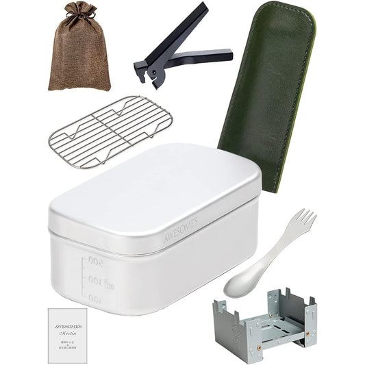 (Supervised by Japanese campers) Mestin set 2-cup cooking large 3-cup cooking camping rice bowl camping equipment