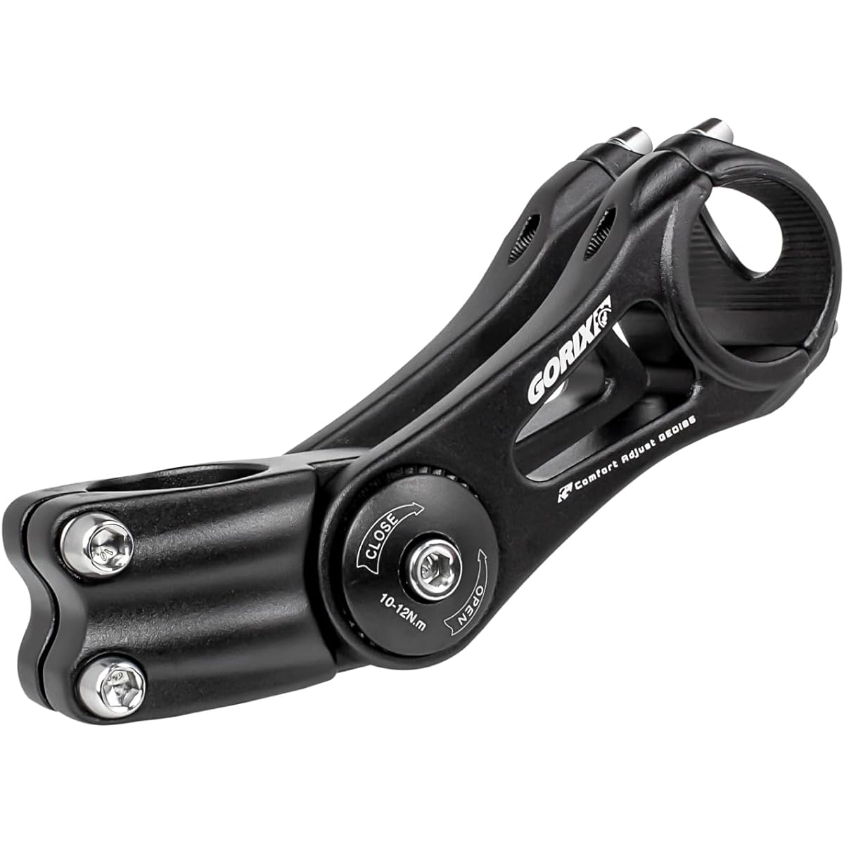 GORIX Variable Stem (85 degree vertical adjustment) Stem Bicycle Lightweight Angle Adjustment 31.8mm 110mm ±85 (GEDi85) Matte Black Adjustable Aluminum Stem Road Bike Mountain Cross Bike