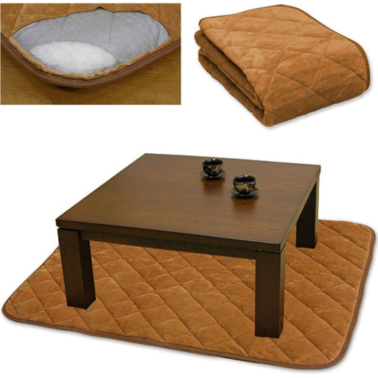 Manufacturer direct sale Warm kotatsu pet with aluminum sheet (plain) Rectangle 100 x 140 cm Brown