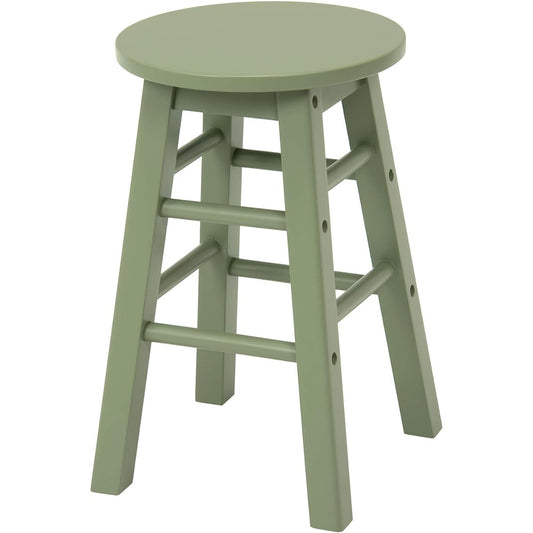 Hagiwara Stool Chair Natural Wood Height 46cm [4 Colors to Choose from] Simple Stylish Green VH-7980MG