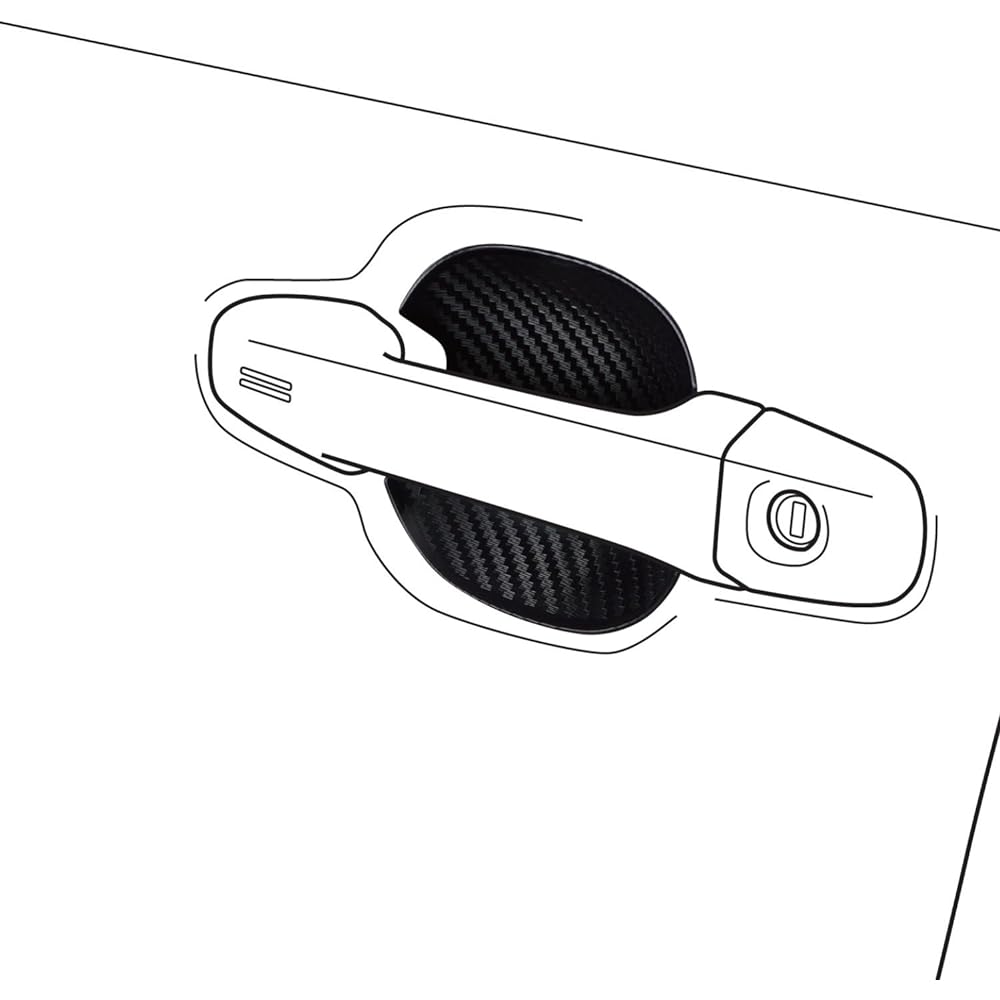 ALPINE Door handle protector for C-HR that protects from scratches and has a dress-up effect (Set of 4/for one car) SSK-DR03CHR