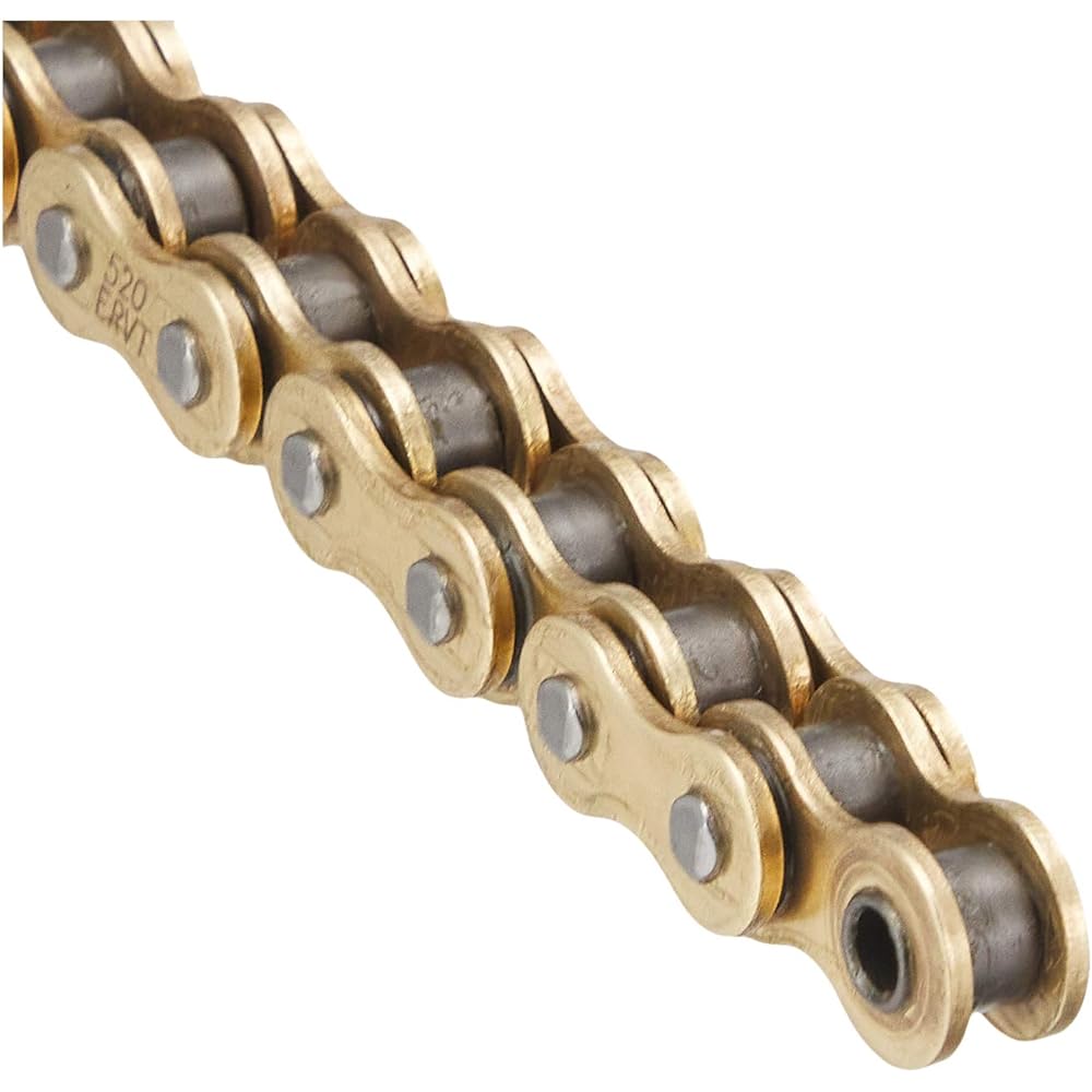 D.I.D Motorcycle Chain Light Press-in Clip Joint Included 520ERVT-116FB G&G (Gold) X-Ring for Two Wheels Motorcycle 358231