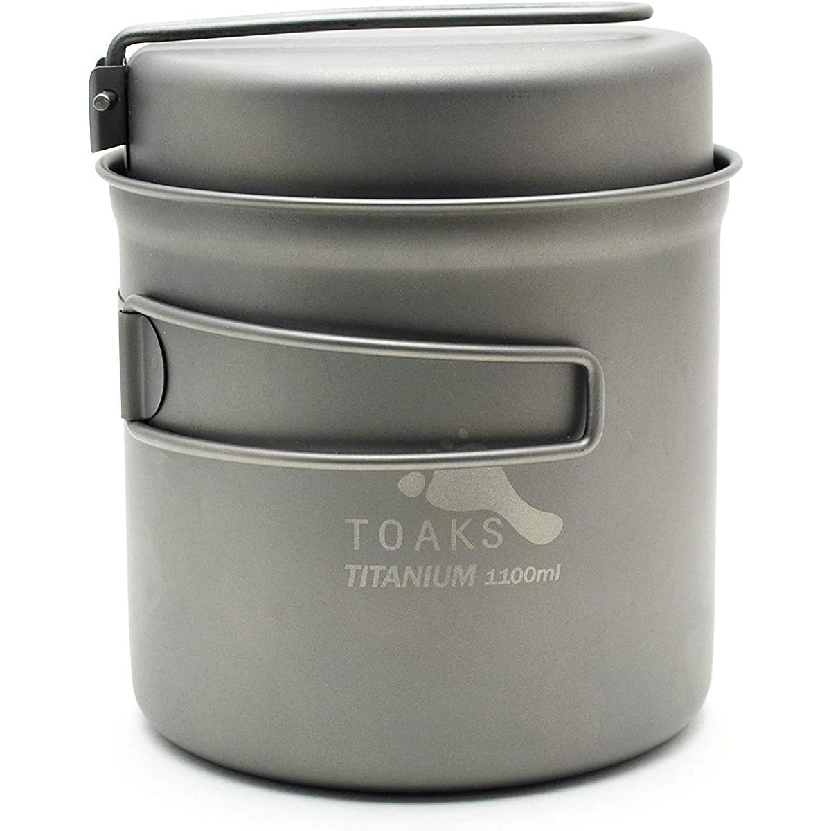 TOAKS Titanium Pot 1100ml with Bail Handle and Storage Bag POT-1100-BH [Genuine Japanese Product]