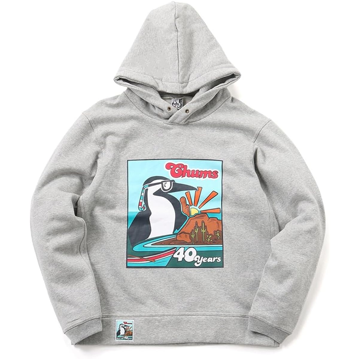[Chums] Hooded Sweatshirt 40 Years Pullover Parka Men's