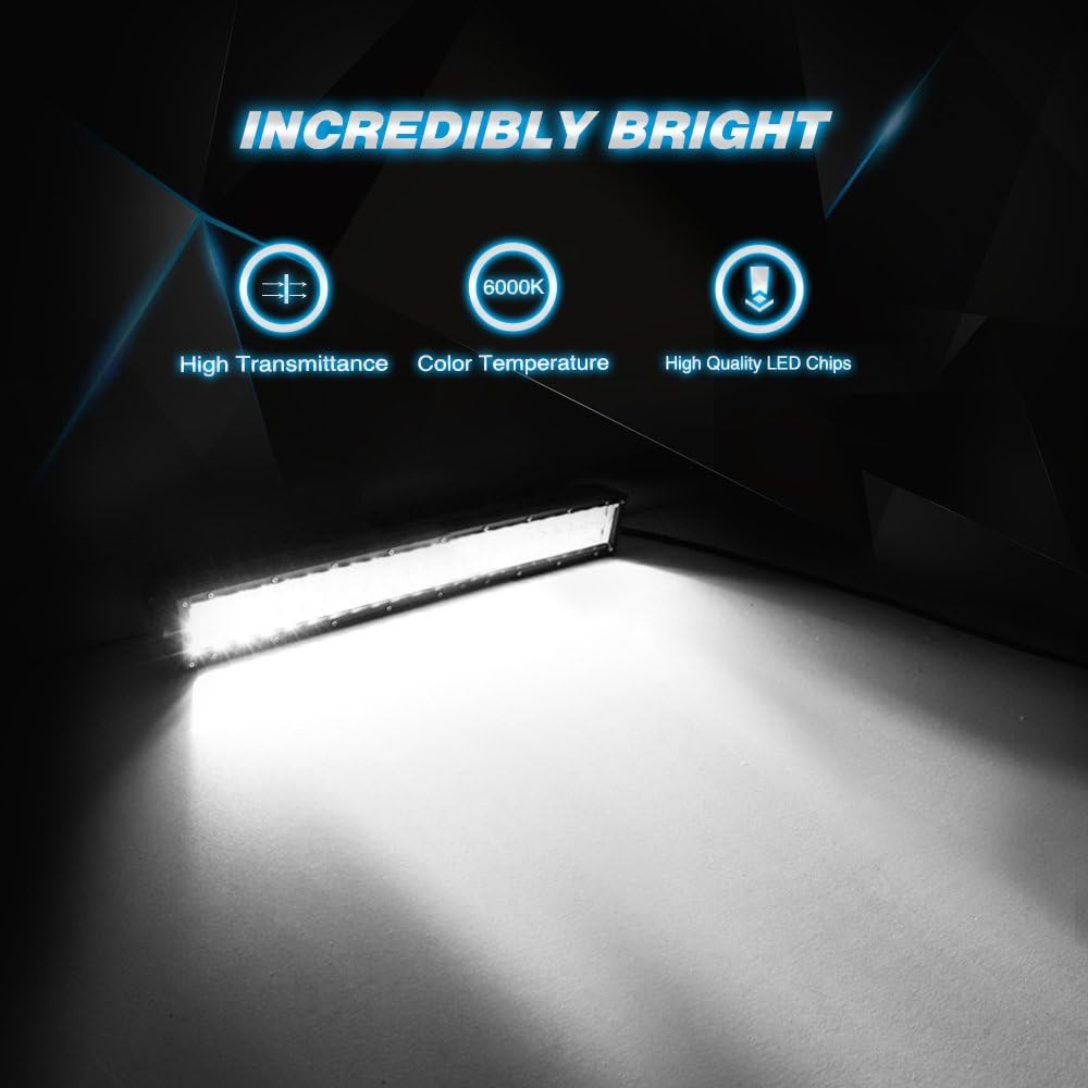 NILIGHT 22 inch 120W LED light bar flood spot combo work light light driving driving fog lamp offlight light SUV UTE ATV track 4x4 for boat