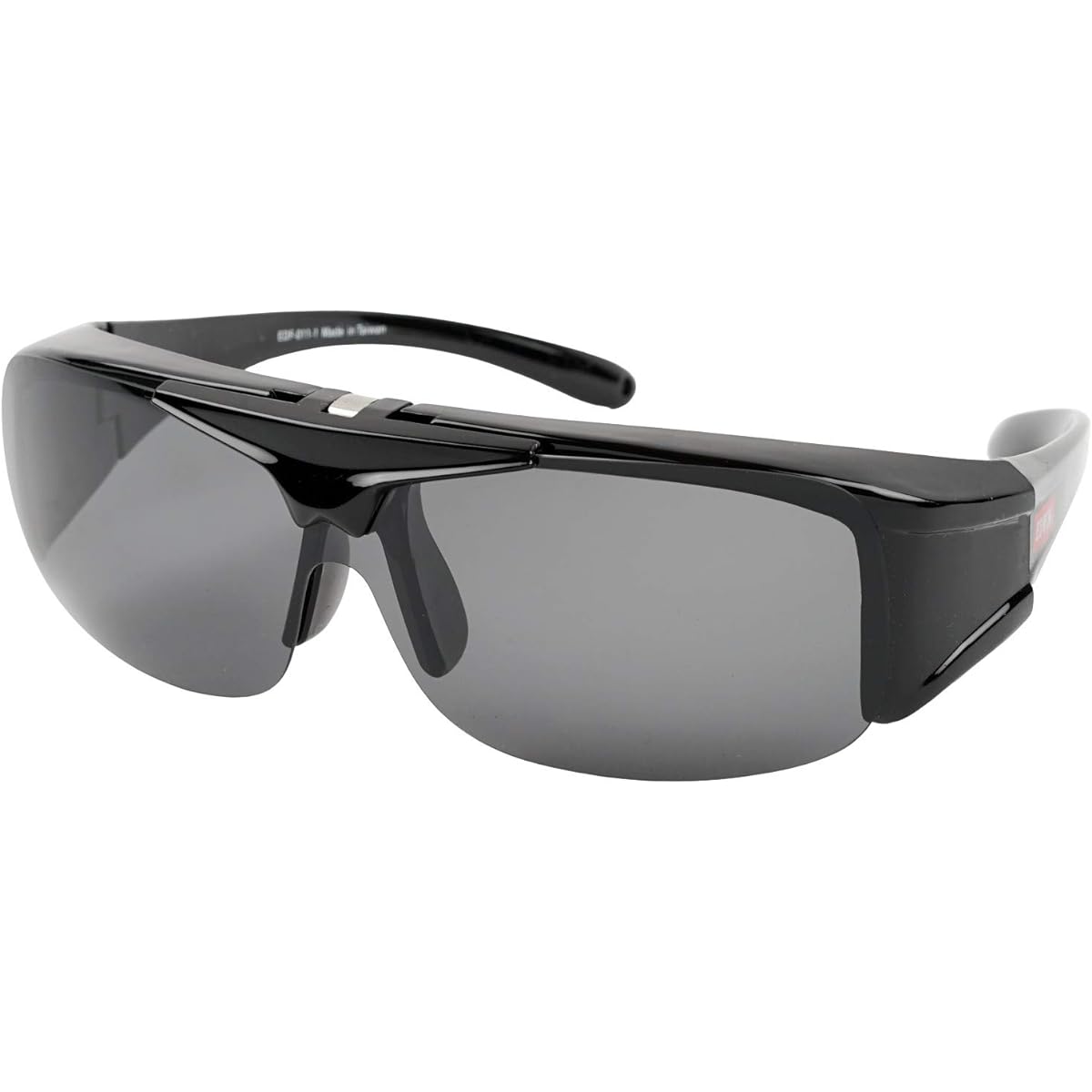 EDWIN Flip-up Sunglasses Polarized Overglasses Plastic Frame Black EDF-011-1