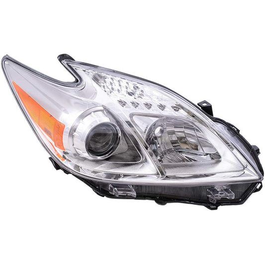 BROCK After Market replacement passenger seat right halogen combination headlight assembly 2012-2015 Toyota Prius compatible