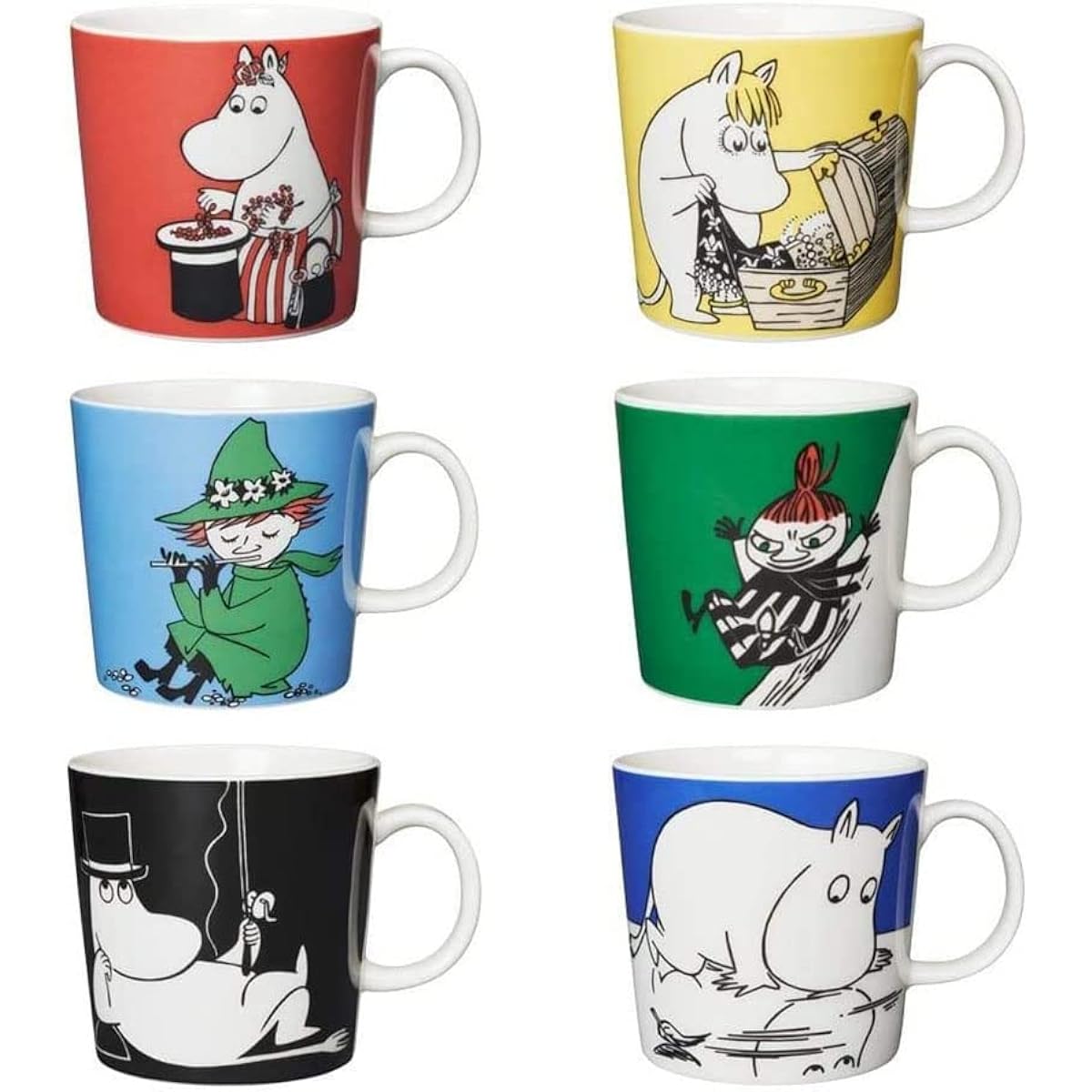 [Regular Imported Product] Moomin (Moomin by ARABIA) Mini Mug Set of 6 Classic 1028335