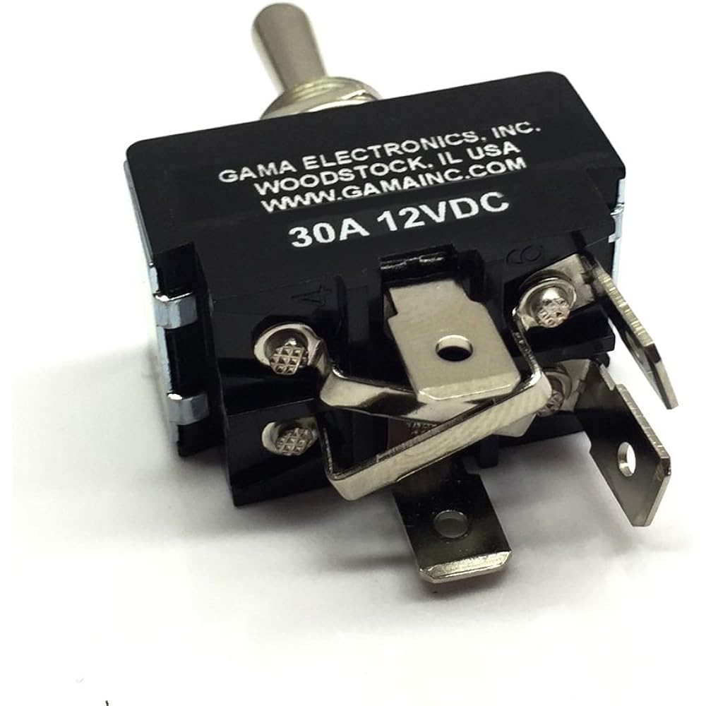 30 Amp Toggle Switch 3 Position Reverse Polarity DC Motor Control- Maintained