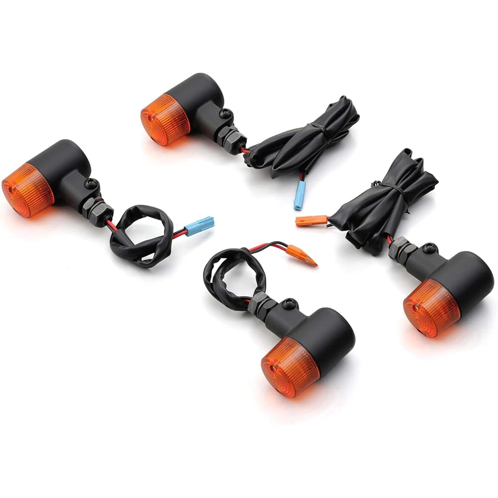 Daytona Motorcycle Turn Signal Black Body Rebel 250 / 500 Small Turn Signal Kit by Car Model 4 Pieces 96114