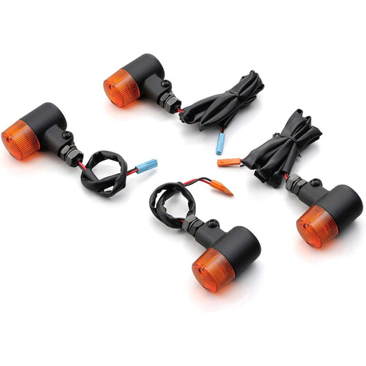 Daytona Motorcycle Turn Signal Black Body Rebel 250 / 500 Small Turn Signal Kit by Car Model 4 Pieces 96114