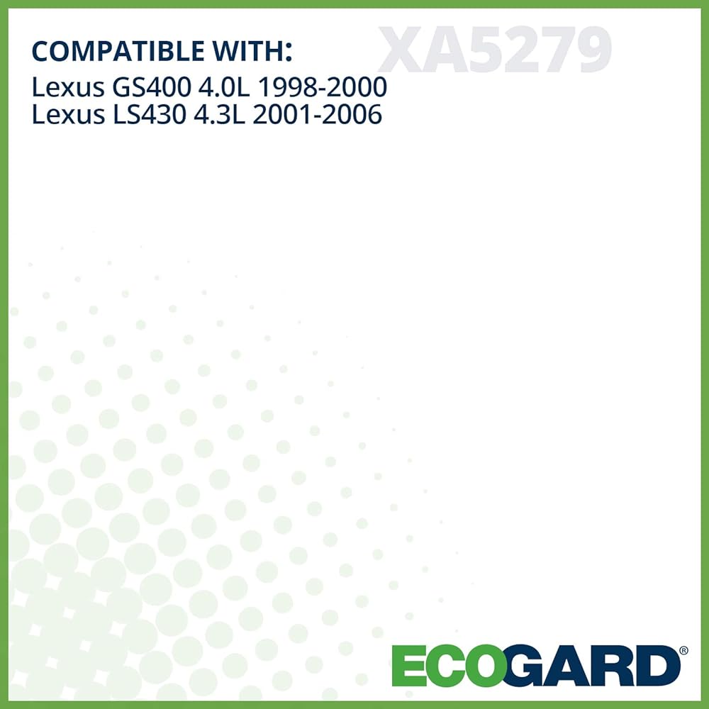 ECOGARD XA5279 Premium Engine Air Filter Lexus LS430 4.3L 2001-2006, GS400 4.0L 1998-2000