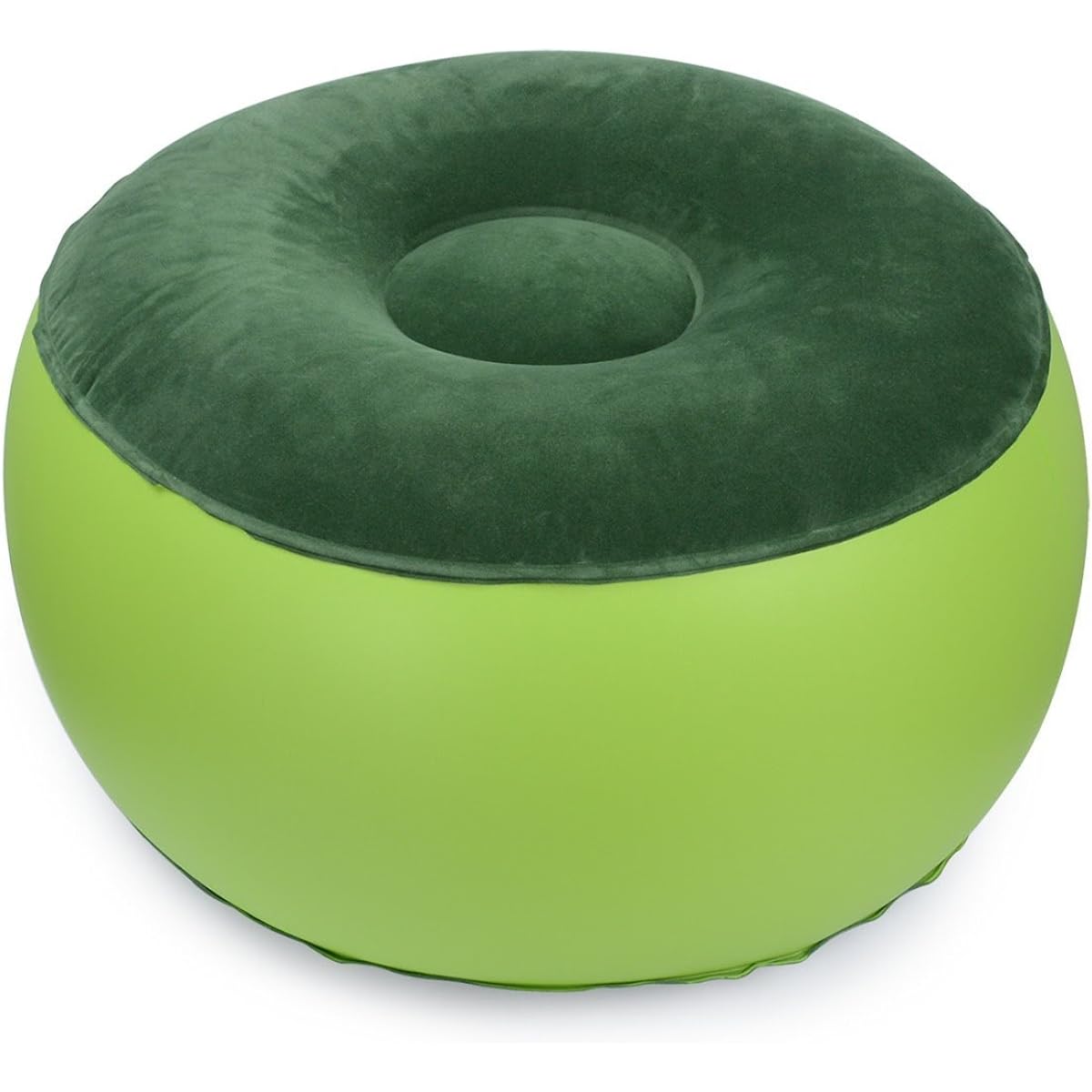 DonkeyEmma Air Chair Durable Balance Portable Outdoor Camping Chair Inflatable Stool Footrest Cushion Home Office Yoga (Green)
