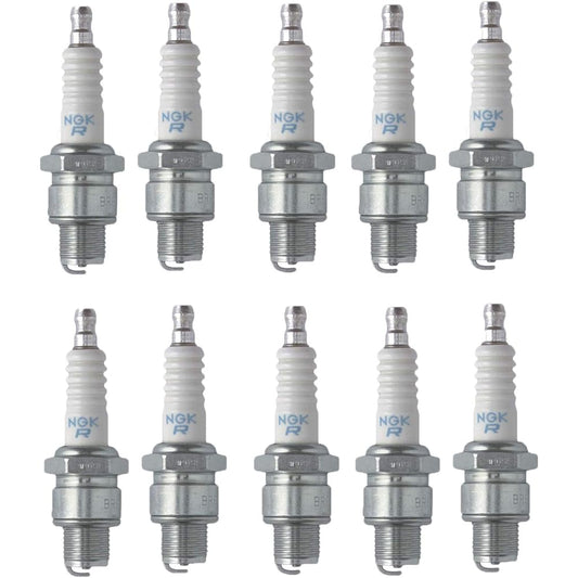 Standard Set (10 Pieces) NGK Spark Plug Stock 3922 Nickel Core Tip Standard 0.028 in BR6HS