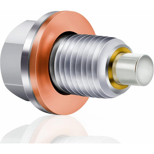 KEEROARIN M12 x 1.25 magnetic oil derin plug stainless steel oil pand lag copper oiled lain plug -in plugket oil replacement oil pand lag replacement engine replacement engine oil
