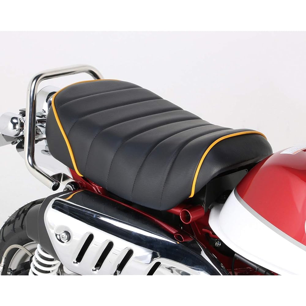 KITACO Tack Roll Sheet (Yellow Piping/Black) Monkey 125 (JB02) 610-1300130
