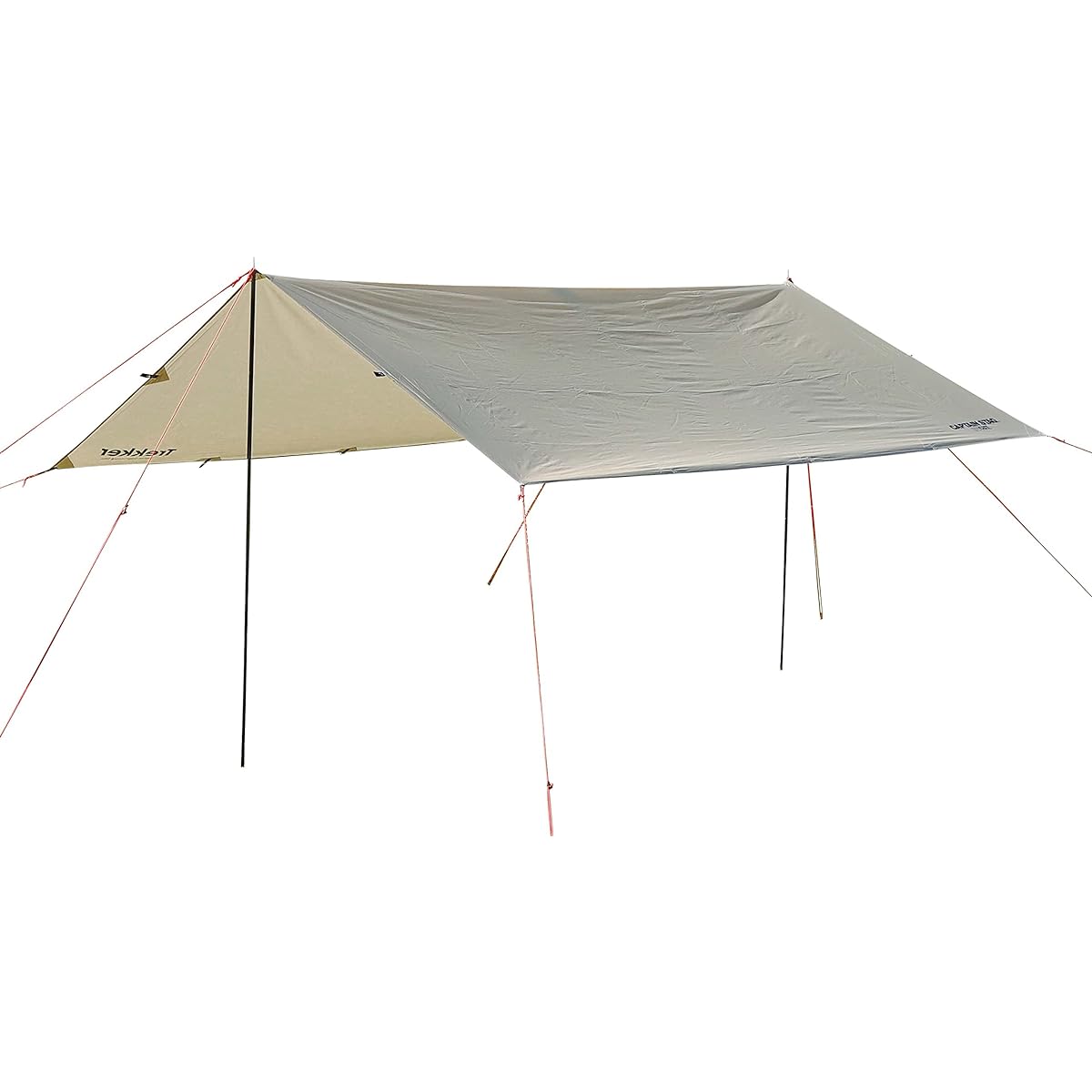 CAPTAIN STAG Tarp Rectatarp Set UV Protection 2000mm Waterproof [For 2-3 People] Khaki Trekker with Bag UA-1089 320 x 290 x H180cm