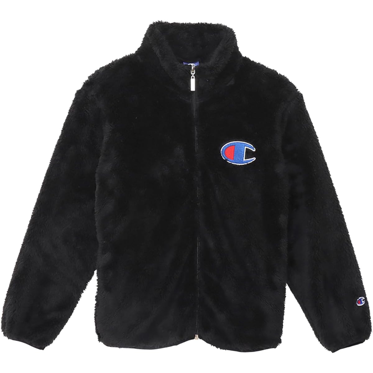 [Champion] Sweatshirt, Kids, Long Sleeve, One Point Logo, Zip Shirt, Basic Sports CK-YS009