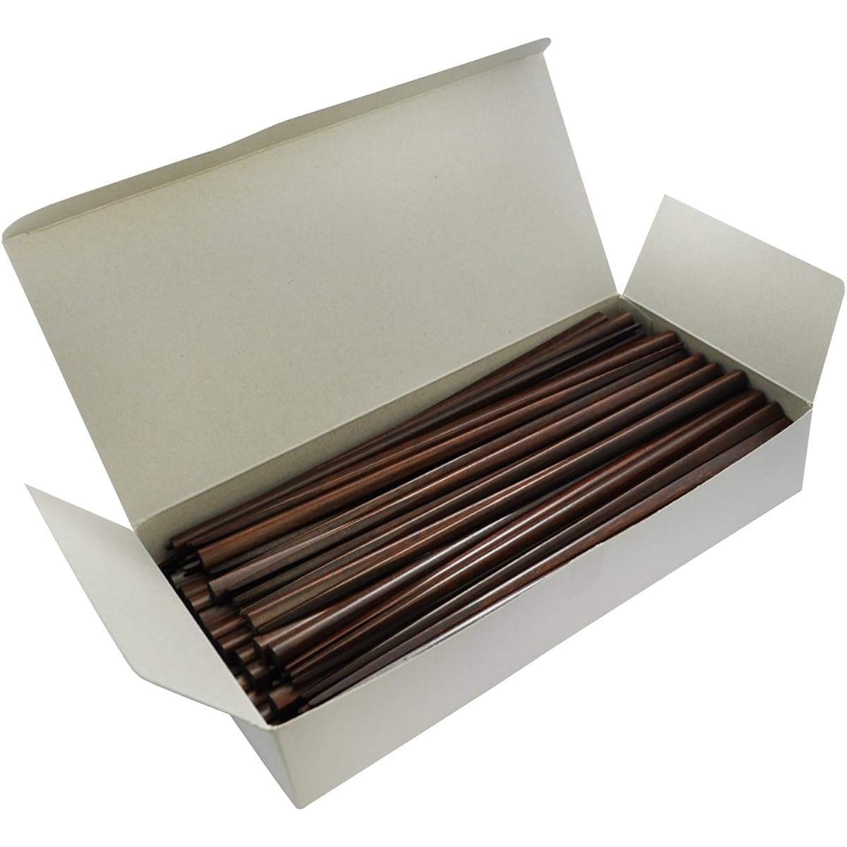 Commercial wooden painted chopsticks, brown, 50 servings, also compatible with commercial dishwashers JA-011