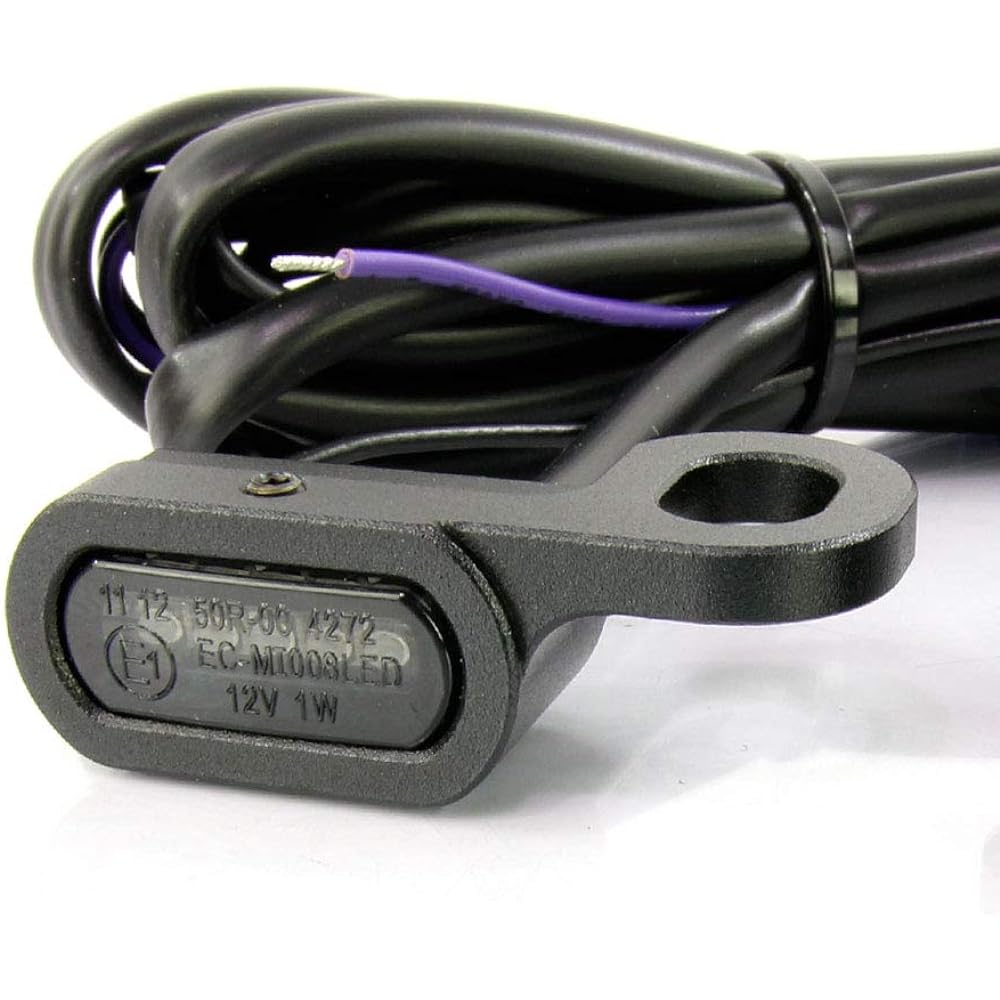 Harley Sportster Softail Dyna LED Relocation Micro Mini Turn Signal Black Body Smoke Lens for XL883 XL1200
