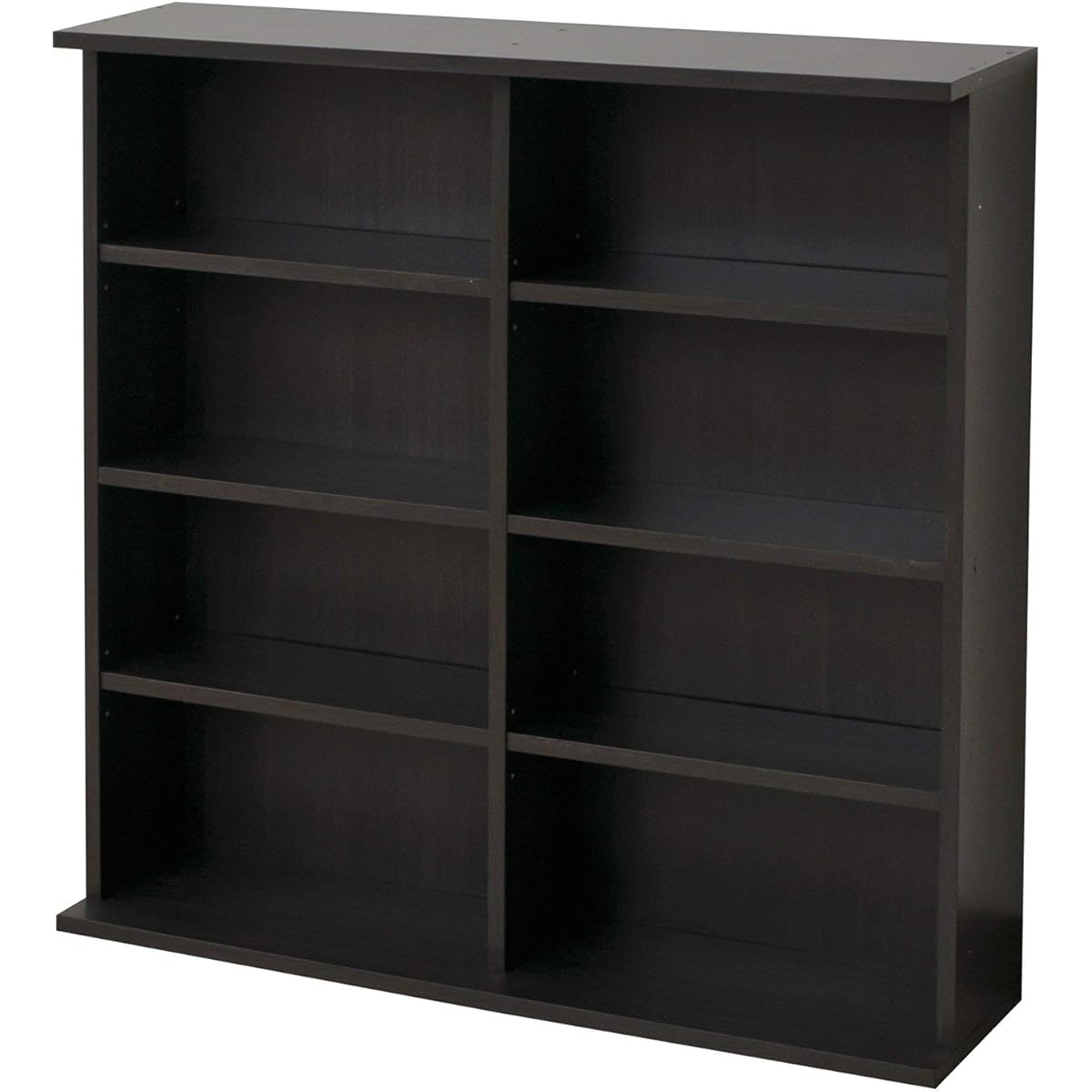 Yamazen Bookshelf, Width 90 x Depth 22 x Height 92 cm, Slim, Movable Shelf, Connecting Parts Included, Assembled Product, Dark Brown CSBS-9090(DBR)