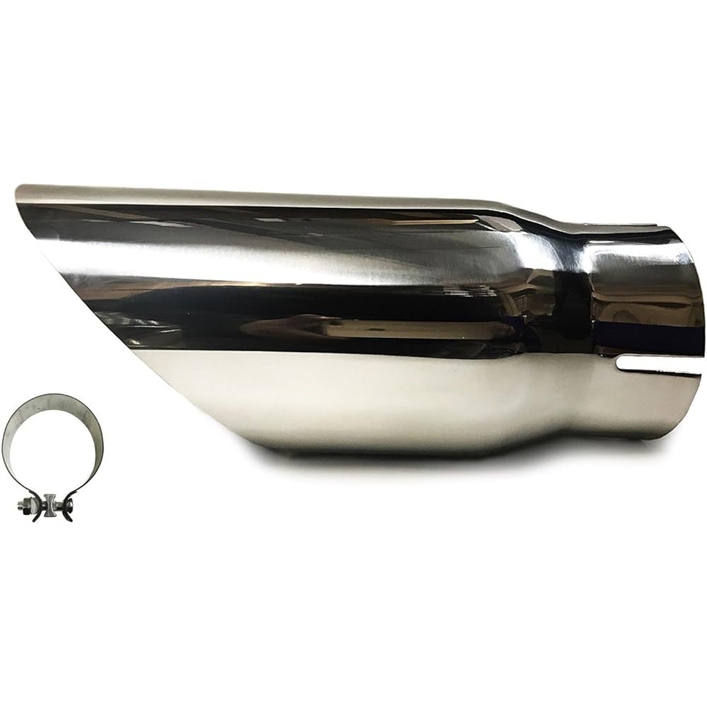 Exhaust stainless steel bolt on -chip (4 inch inlet 5 inch outlet length 12 inch)