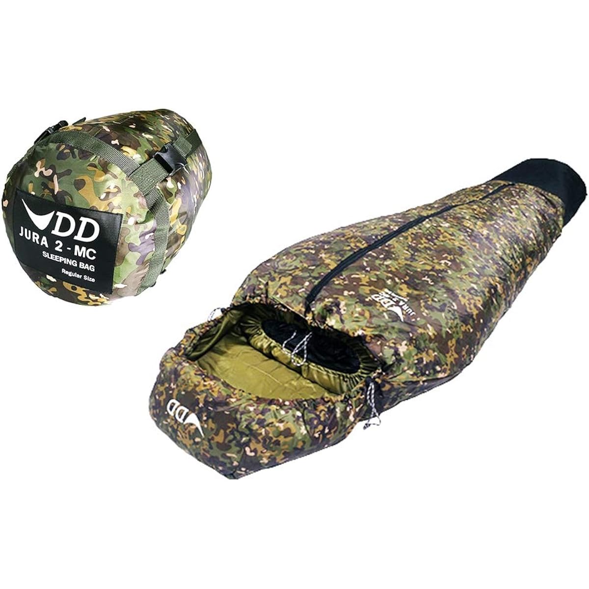 DD Jura 2 - Sleeping Bag - Regular size - MC Hammock sleeping bag that can be worn with wet shoes DD Multicam version [parallel import goods]