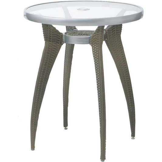 Takasho Garden Table Fresco Rattan Table Rattan Glass GSTY Veranda GSTY-48T
