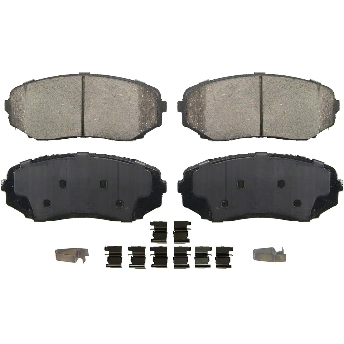 WAGNER QUICKSTOP ZD1258 Ceramic Disc Pad Set Pad Mounting Bracket Front