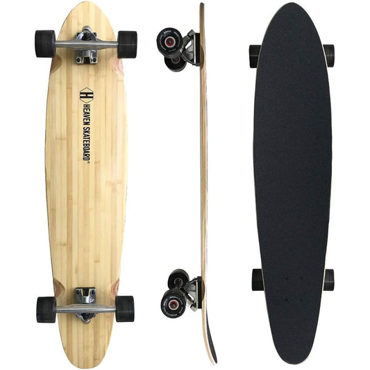 Outlet product HEAVEN BAMBOO 40" Heaven long skateboard Bamboo 40" x 9" WAVER TRUCK specification Stable riding BAMBOO For off-training of snowboarding surfing Long skateboard Long skate Surf skate