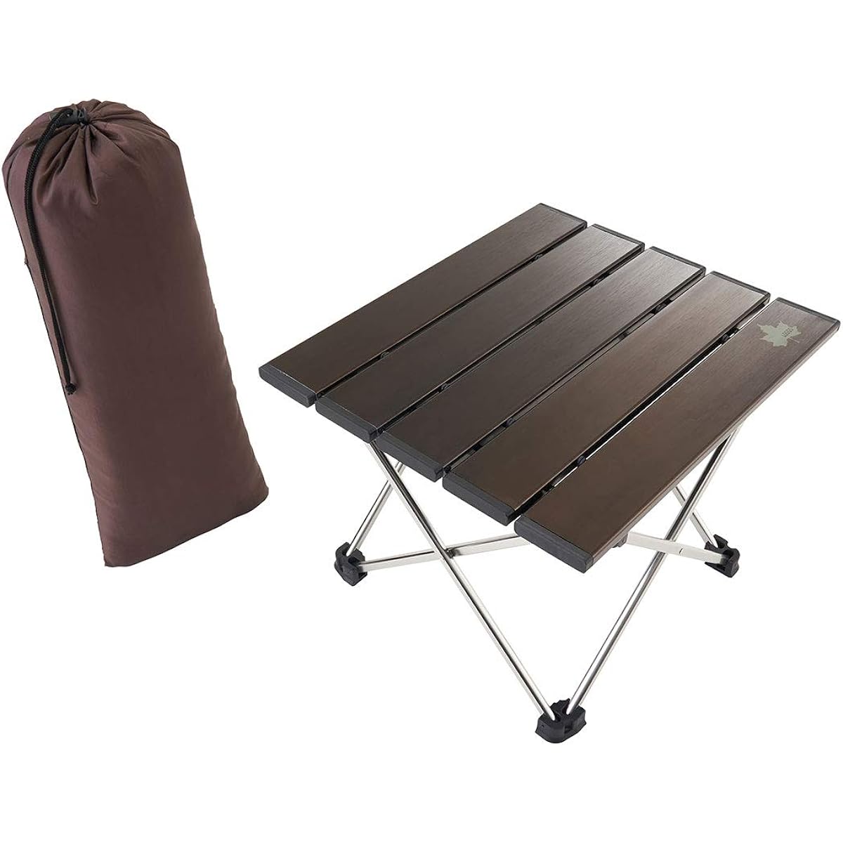 LOGOS Portable Aluminum Top Table 73188031 Bronze (approx.) Width 33.5 x Depth 29 x Height 25 cm