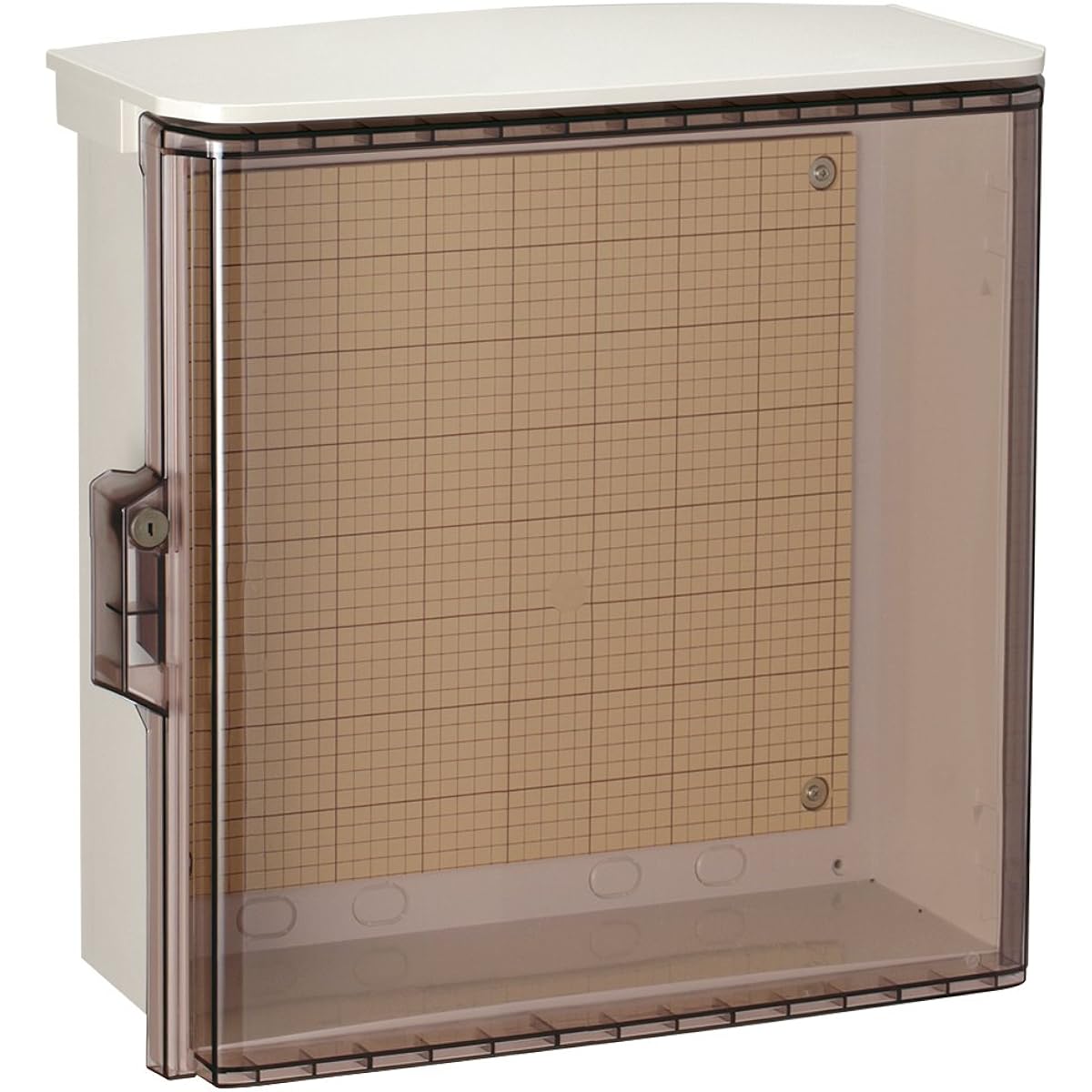 Nitto Kogyo Weatherproof plastic box with key/transparent door (with roof) OPK20-55CA