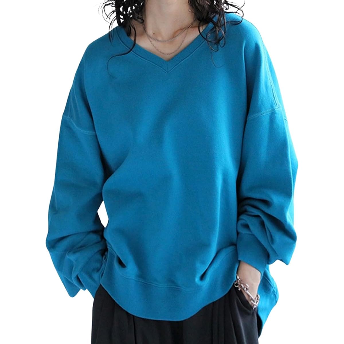 [antiqua] [Antica] Short length fleece pullover sweatshirt for women AYA-00020