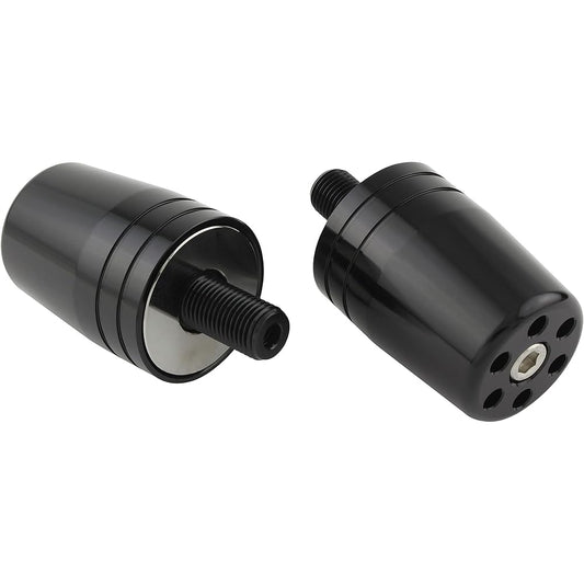 POSH Motorcycle Supplies Ultra Heavy Bar End GSX1300R Hayabusa (21-23) | GSX-R1000R (17-22) For Suzuki Genuine Handlebar M12 Type Black 031969-06-10